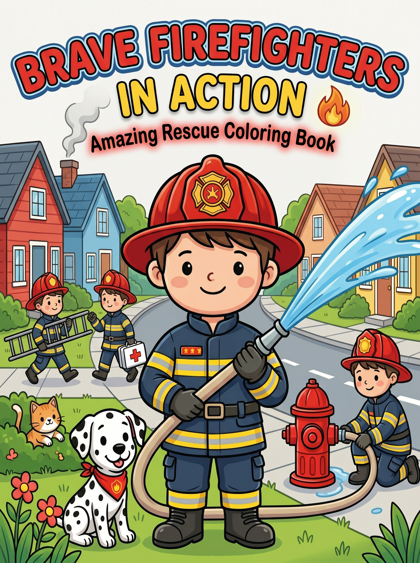 Brave Firefighters In Action