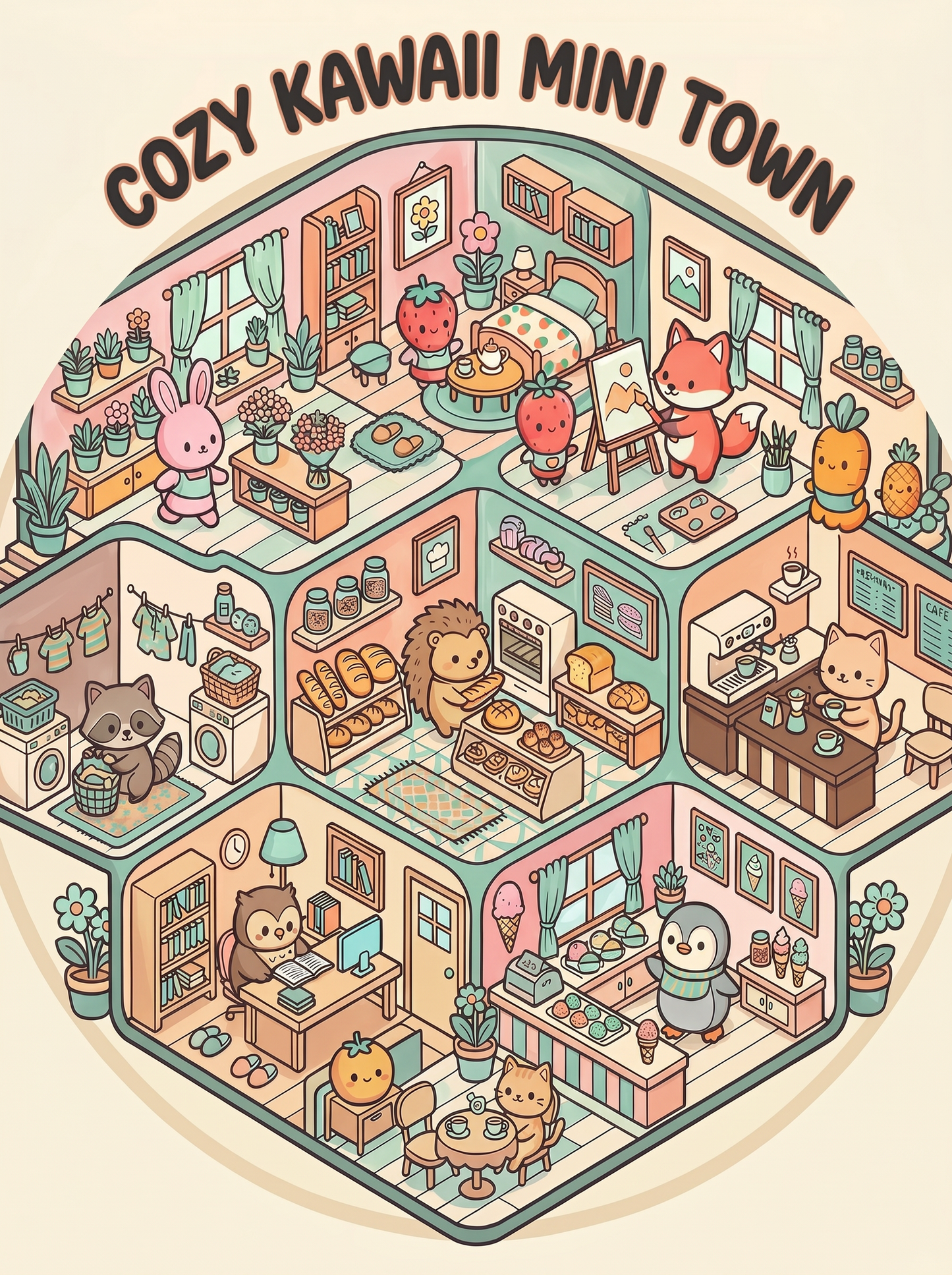 Cozy Kawaii Mini Town