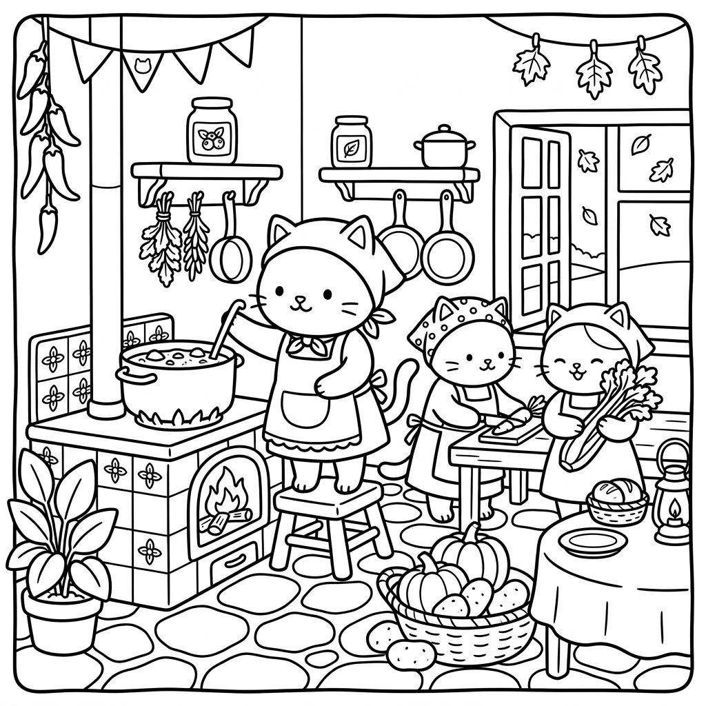 Cozy Time with Cute Friends