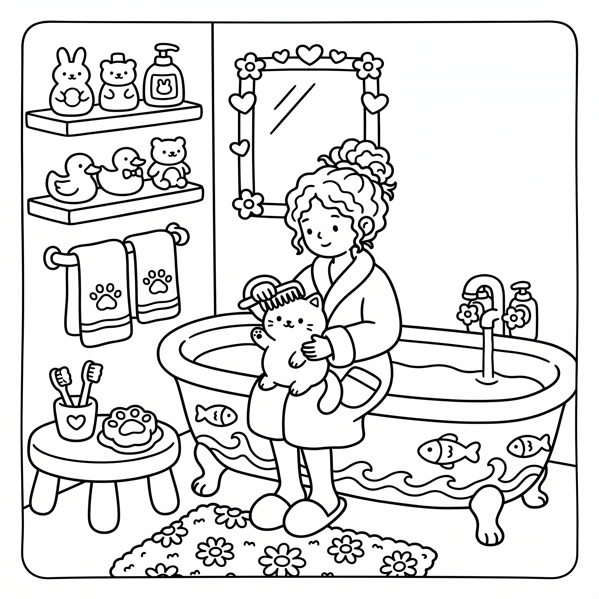 Girl Moments: Cozy Coloring Book Secondary image