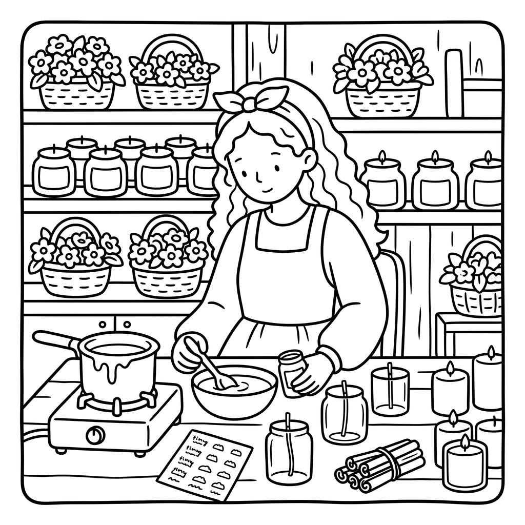 Girl Moments: Cozy Coloring Book