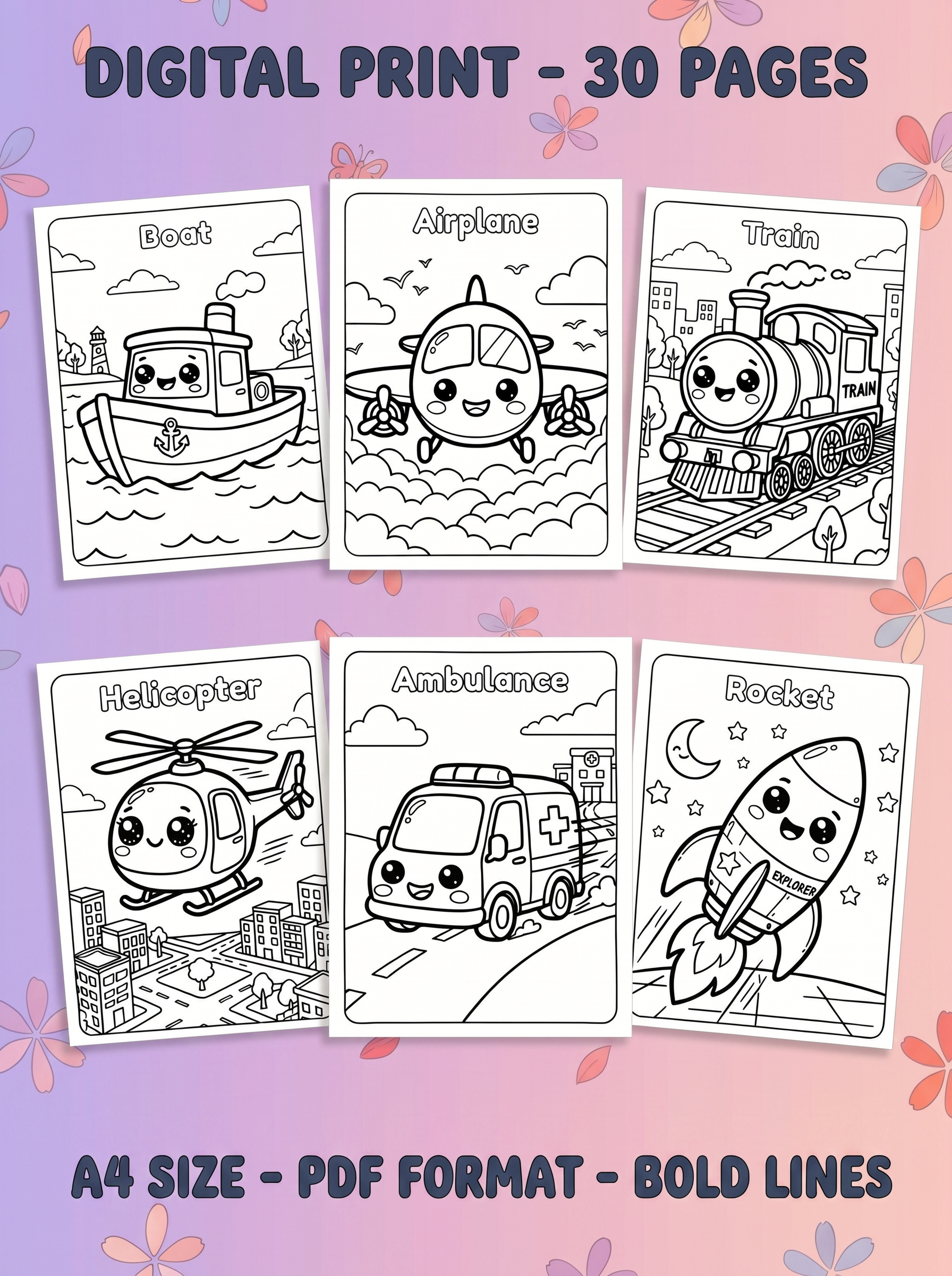 airplane coloring